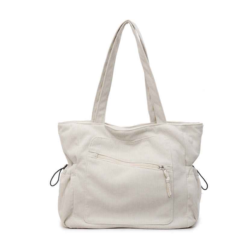 Womens Casual Corduroy Tote Bag Versatile And Easy To Style
