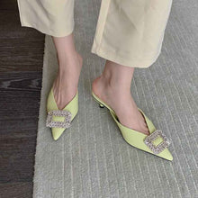 Rhinestone Square Buckle Sandals New Fashion Women