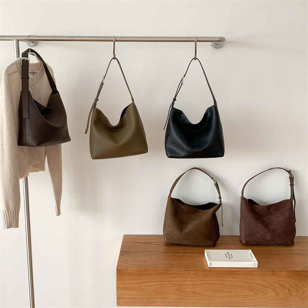 Soft-leather Tote Bag For Commutingsophisticated
