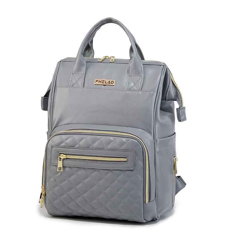 Solid Color Waterproof Fashion All-match Portable Backpack