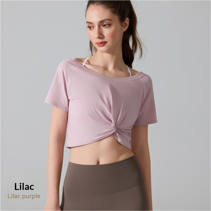 Women's Knotted Pilates Short-Sleeve T-Shirt by Mirlaine Univers Women's Knotted Pilates Short-Sleeve T-Shirt Mirlaine Univers womens-knotted-pilates-short-sleeve-t-shirt 0 Women's Knotted Pilates Short-Sleeve T-Shirt Mirlaine Univers Women's Knotted Pilates Short-Sleeve T-Shirt