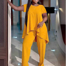 Fashionable Plus-Size Solid Color Set