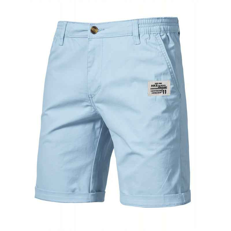 Solid-color Cargo Pants In A Work-style Desig