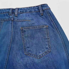 Stitched-detail Patch Pocket Tapered Womens Jeans