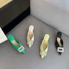 Rhinestone Square Buckle Sandals New Fashion Women