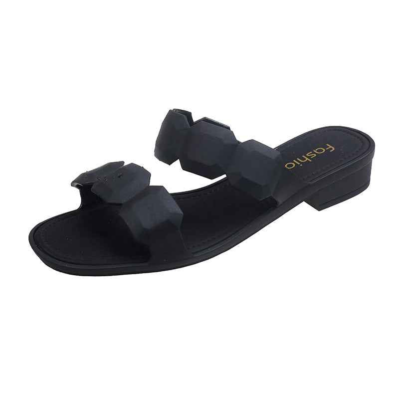 Fashionable Simple Square Toe Sandals For Women
