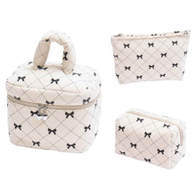 New Corduroy Bow-knot Home Fashion Large-capacity Makeup Bag