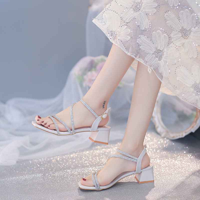 Fashion Personality Chunky Heel Sandals For Women