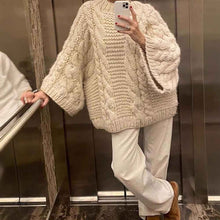 Loose Casual Versatile Solid-color Fashionable And Elegant Knit Sweater