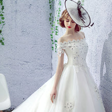Wedding Dress Bride One-shoulder Trailing French Veil Hepburn Female by Mirlaine Univers