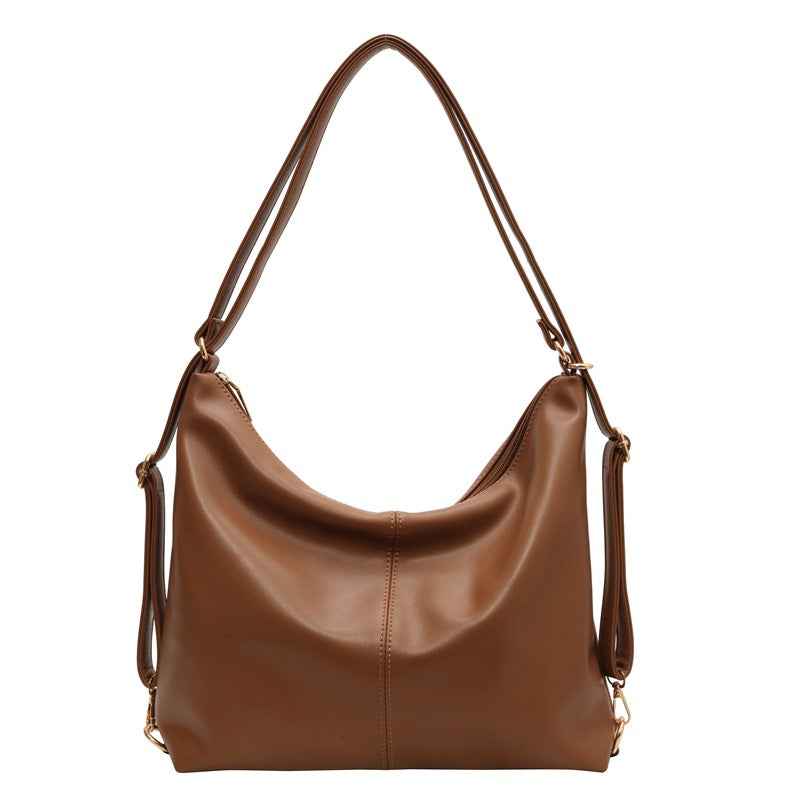 PU-textured Vintage Shoulder Bag For Women Niche Design With A Premium, High-end Vibe