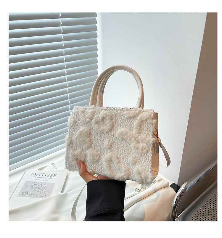 Womens Plush Stylish Handbag With A Premium Feelversatile Crossbody Bag