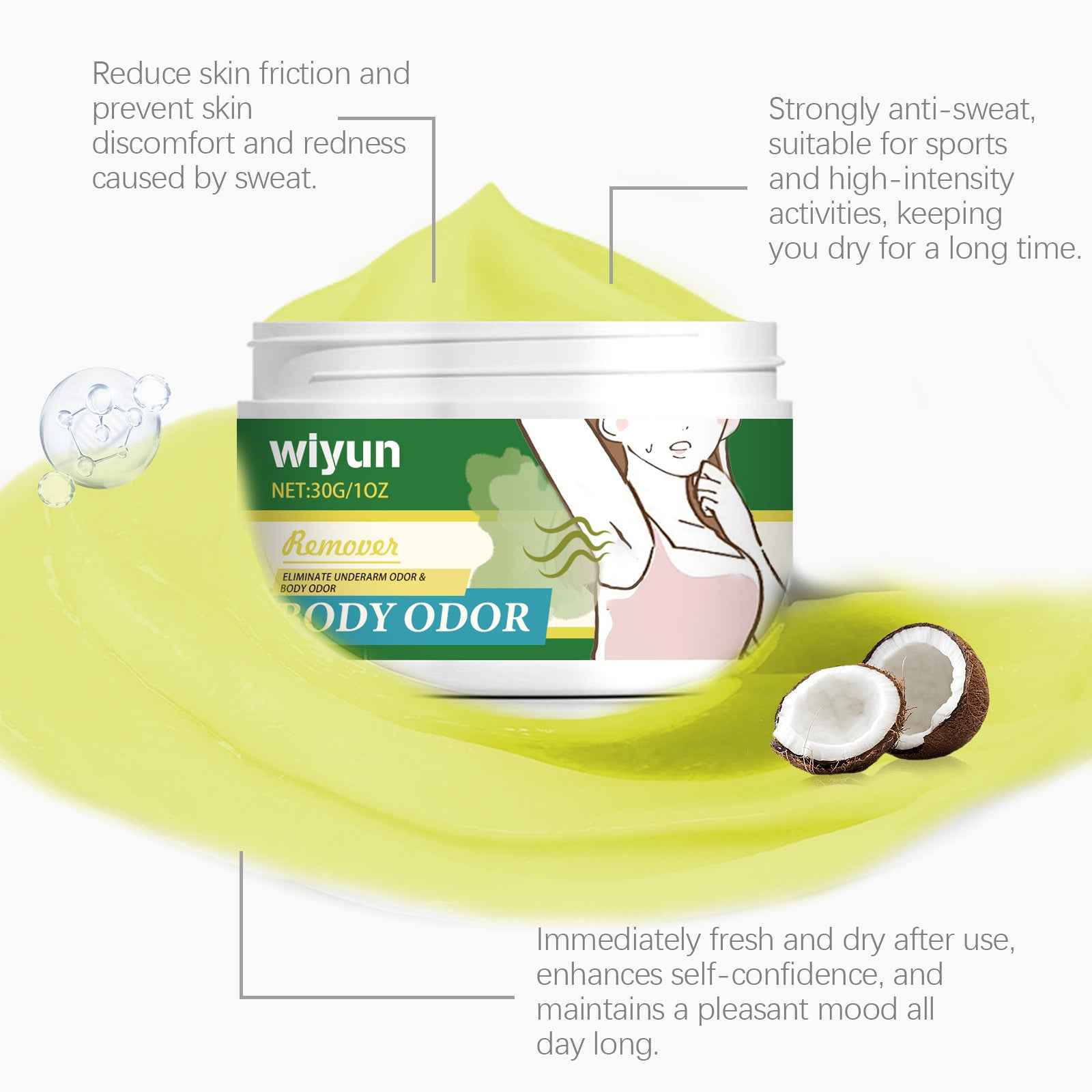 Solid Perfume Lasting Fragrance Mild Odor Removal
