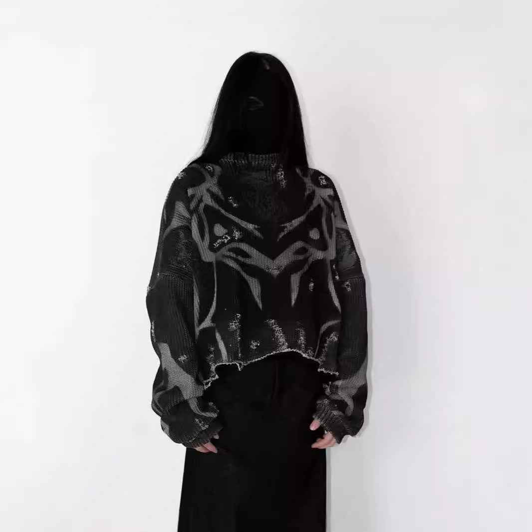 Ripped Street Tide European And American Men's And Women's Sweaters