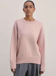 Women's Knitted Round Neck Solid Color Loose Fashion Sweater