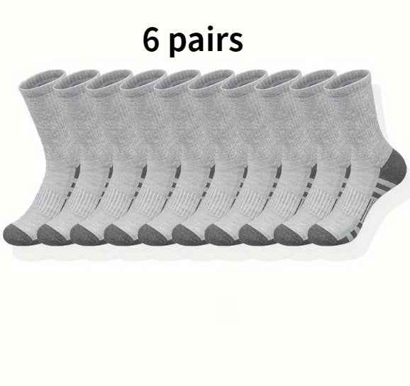 Color Matching Athletic Socks Plus Size Basketball Mid Tube Cotton Breathable