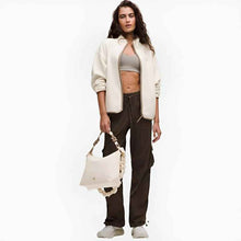 Womens Cloud-Shaped Shoulder Tote Bag