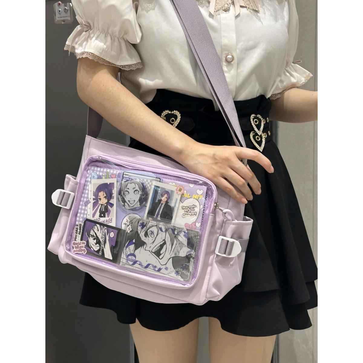 Everyday Versatile Transparent Single-shoulder Canvas Bag