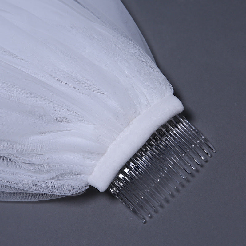 Bridal Wedding Veil Widened Tail by Mirlaine Univers