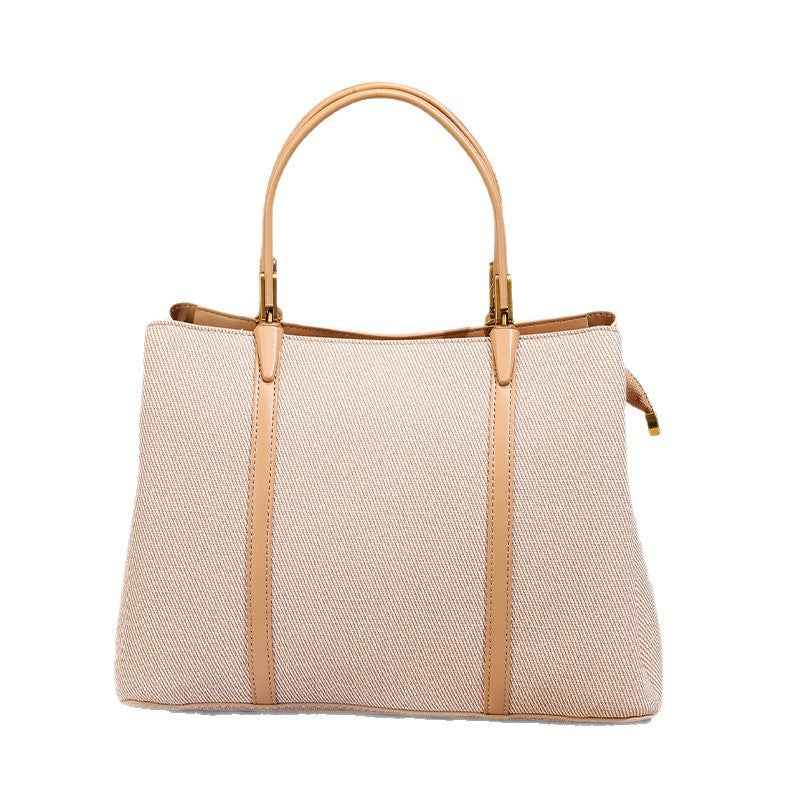 Sophisticated Womens Commuter Bag Spacious Solid-color Tote With A Light-luxury Premium Texture