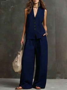 Seasonal Laid-back Linen Suit