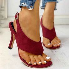 Flip Buckle Stiletto Heel Large Size Sandals Women