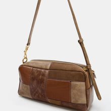 Fashionable Color-Block Patchwork Retro Shoulder And Clutch Bag by Mirlaine Univers