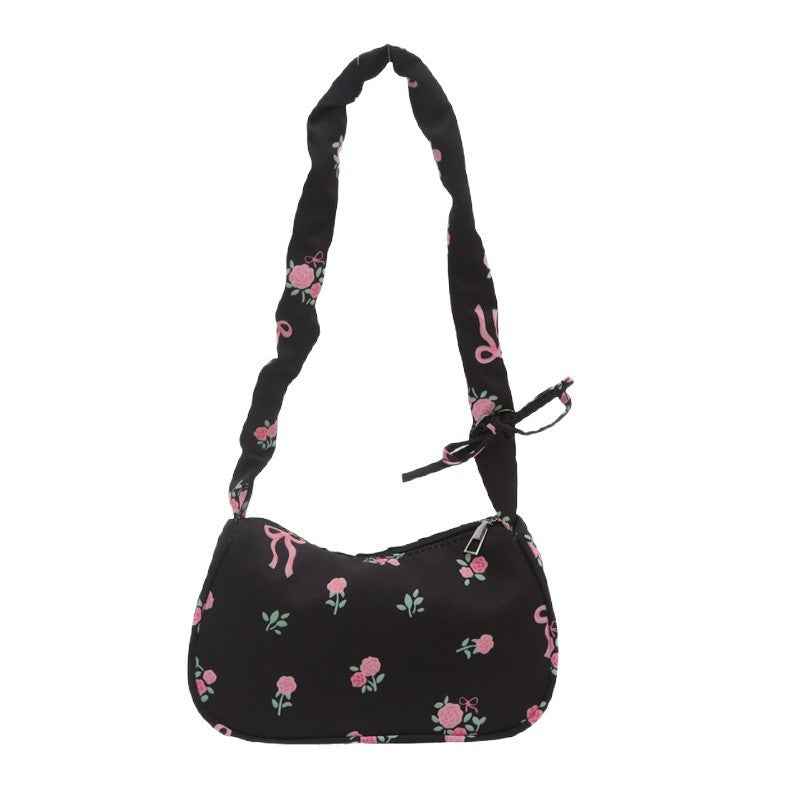 Fresh And Sweet Floral Underarm Bag For Women