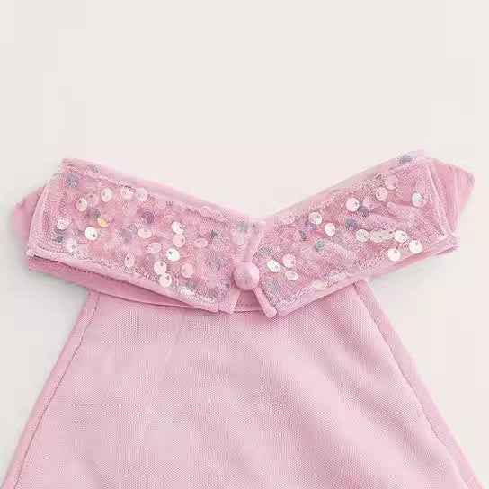 Beauty-style Sparkly Halterneck Backless Dress