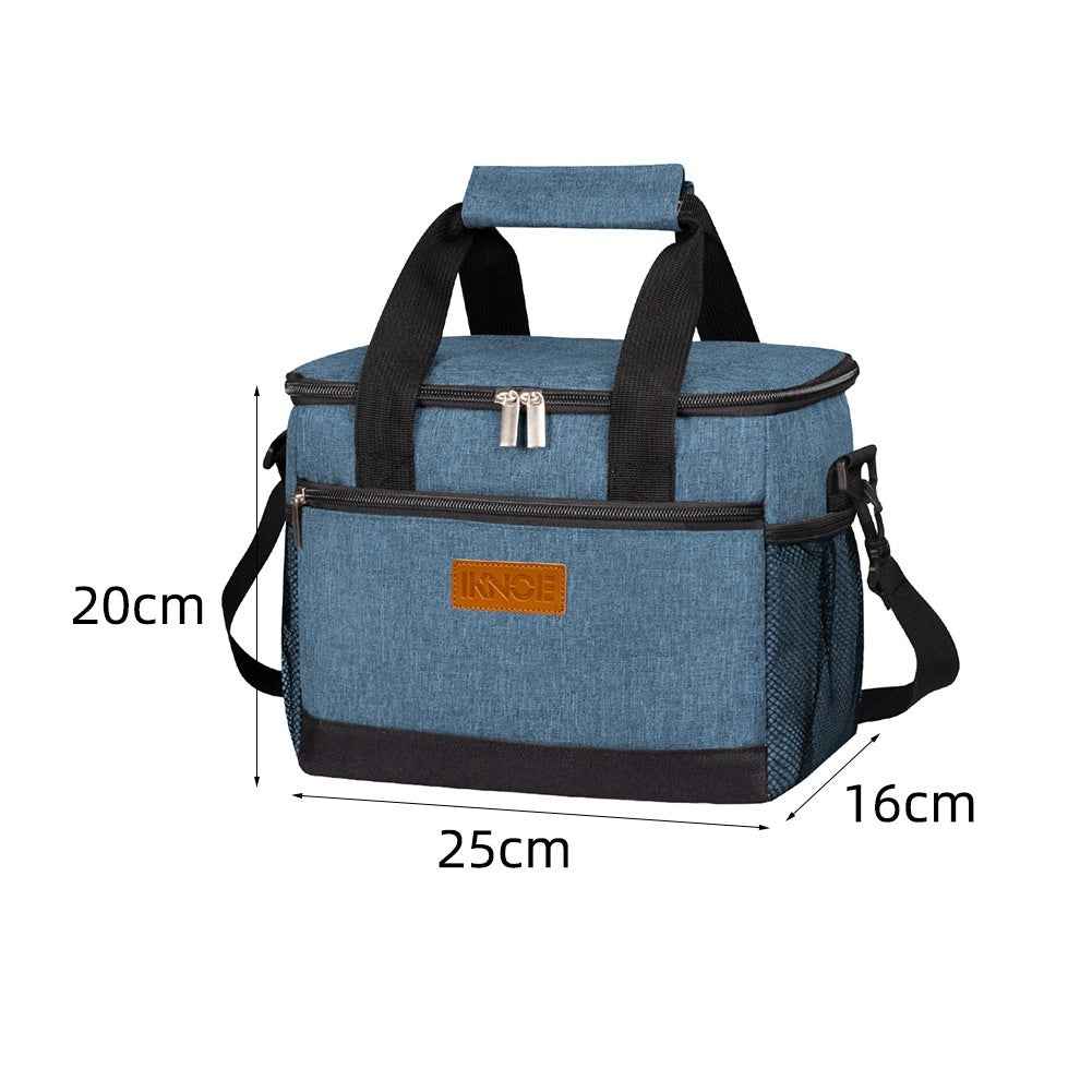 Portable Outdoor Insulated Tote Bag Foldable Made From Thickened Oxford Fabric With Leak Proof Insulation