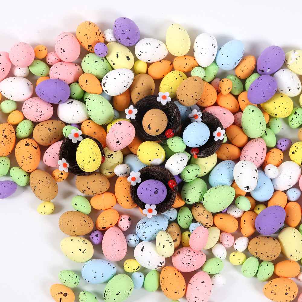 Color Simulation Quail Eggs 3X2 Simulation Foam Bird Eggs 1.8X1.5 Decoration Supplies