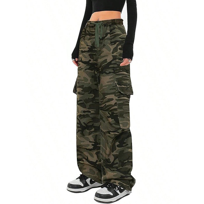 Pantalon décontracté camouflage pour femme, pantalon long polyvalent de travail