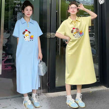 Fashionable Embroidered Polo-Neck Chic Flap-Collar Puppy Dress