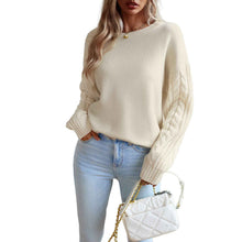 Round Neck Sweaters Women's Clothing Long Sleeve Sweater