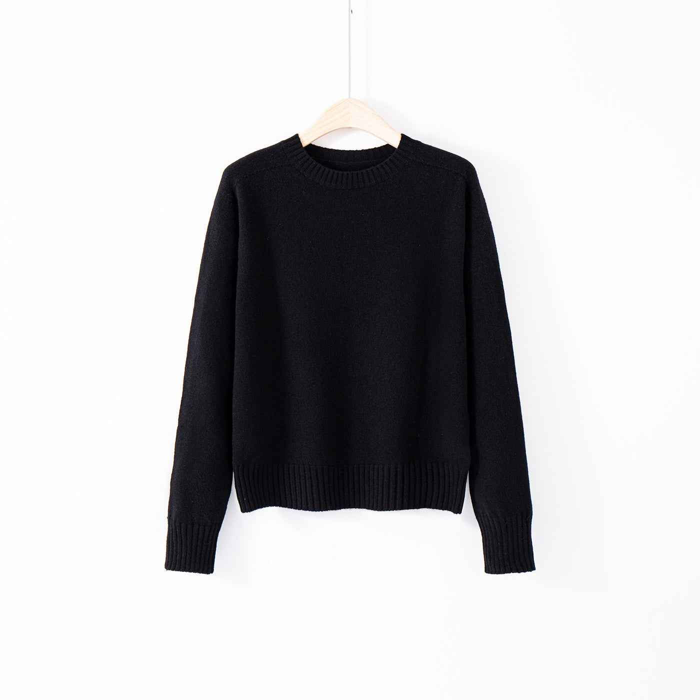 Crew-neck Long-sleeve Top Relaxed-fit Base Layer Effortless Laid-back Style