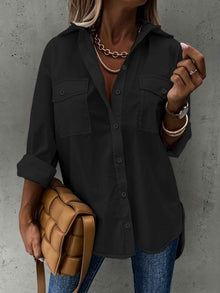 Women's All-Season Versatile Loose Top With Pockets