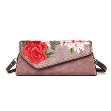 Chinese-style Shoulder Bag With A Rich Opulent Floral Design by Mirlaine Univers