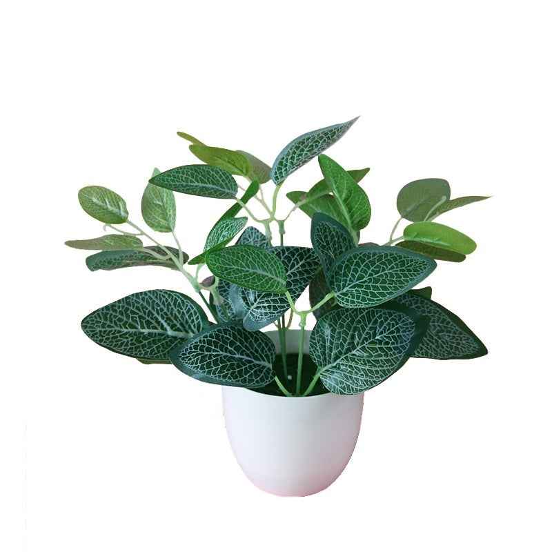 Simulation Plant Plastic Fake Flower And Grass Scindapsus Aureus Leaves Potted Plant