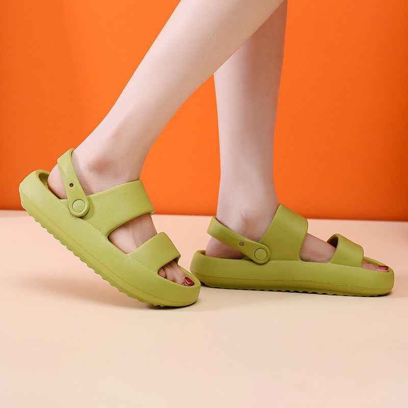 Adjustable Shoes For Women Men Sandals 3cm Thick Bottom Slippers Outdoor