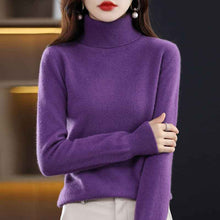 Women's Loose-Fit Autumn Winter Knitted Turtleneck Sweater
