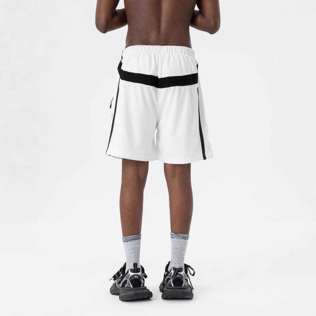 SpringSummer American-style Premium High-performance Quick-drying Mesh Contrast-color Patchwork Casual Shorts