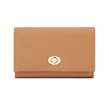 Luxury Leather Influencer-Style Womens Wallet With A Lock Closure