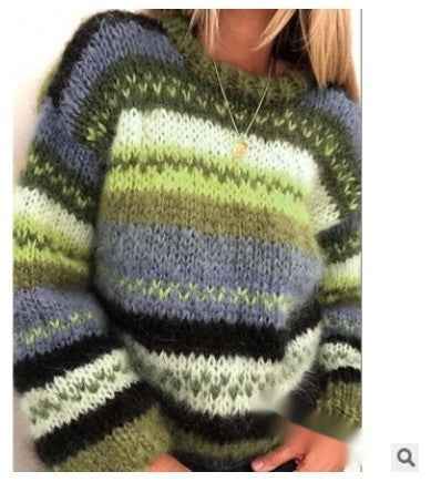 Casual Warm Knit Sweaters From Europe And The US