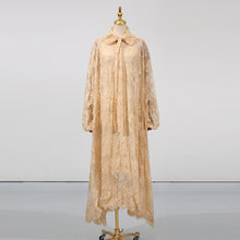 Vietnamese-style Embroidered Heavy-duty Long-sleeve Loose Ruffle Dress by Mirlaine Univers