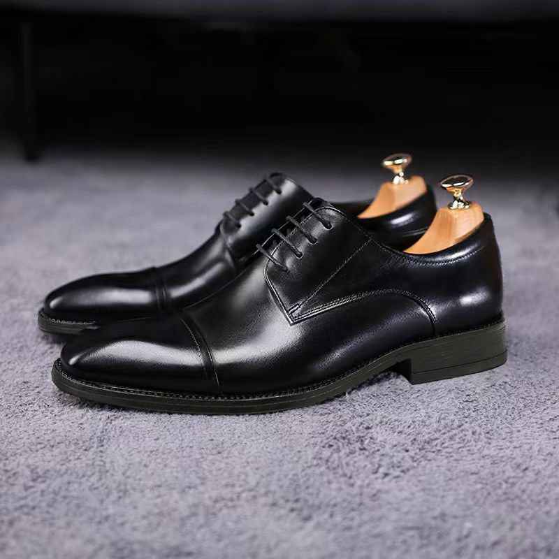 Classic Casual 3D Squaretoe Leather Shoes For Me