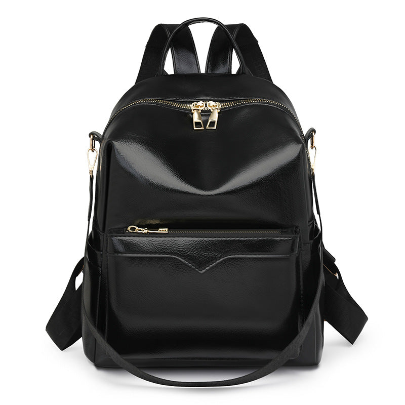 Elegant Solid-Color Womens Backpack For Commuting With Large Capacity by Mirlaine Univers