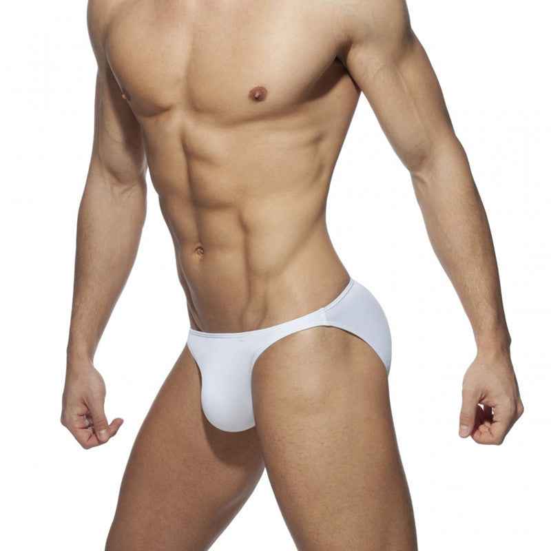 Men's Solid Color Swimming Trunks Bikini Low Waist Beach Pants