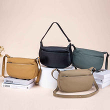Womens Casual Commuter Fashion First-Layer Cowhide Shoulder Crossbody Bag