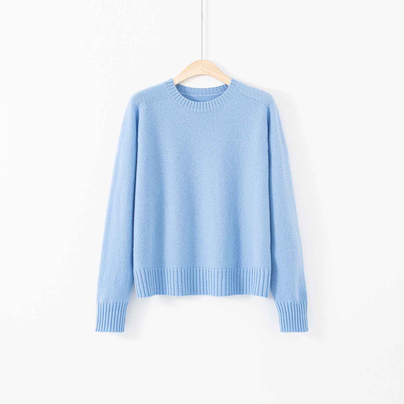 Crew-neck Long-sleeve Top Relaxed-fit Base Layer Effortless Laid-back Style