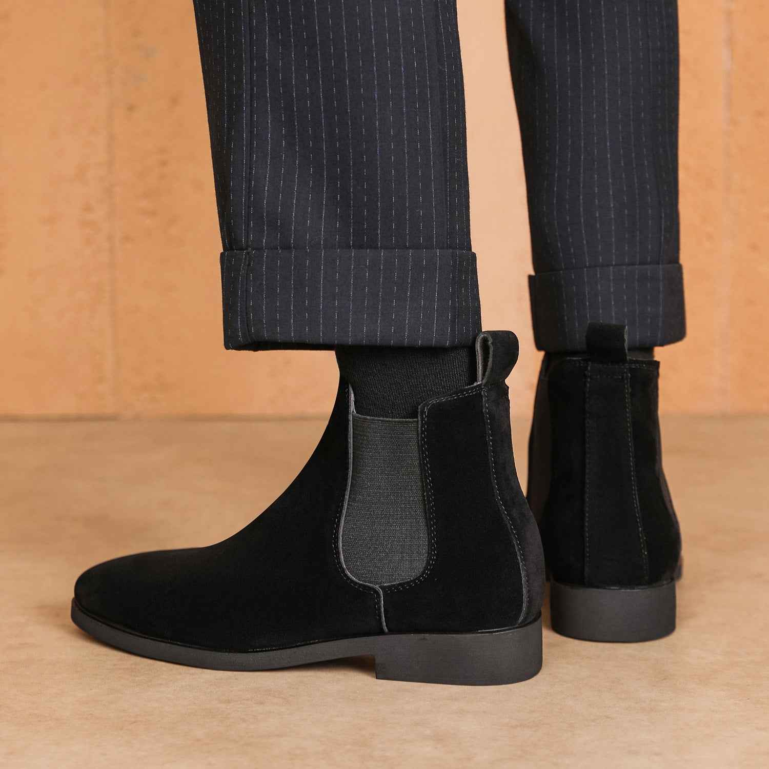 British Casual Stretch Lace-up Men's Shoes